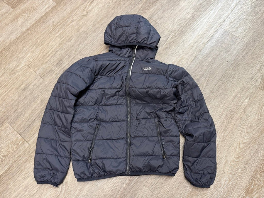 Lole PrimaLoft Puffer Jacket – 14/16 | Black with Blue Inner Clean Great Condition - Nest and Sprout-Consignment