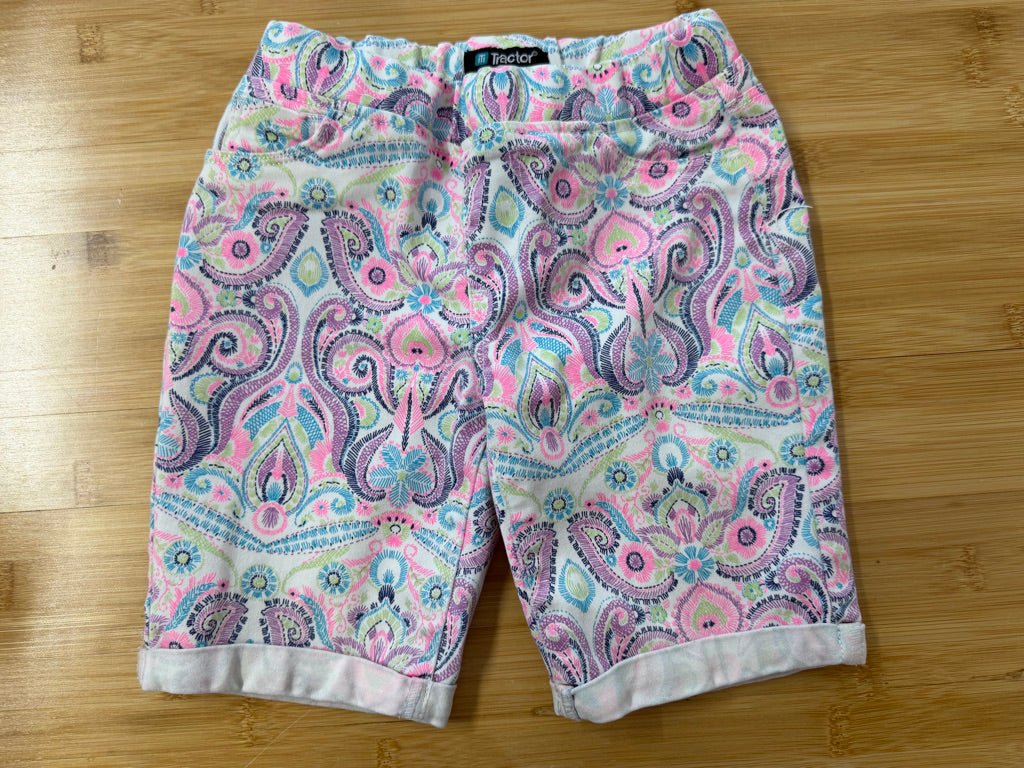Tractor Tropical Print Shorts – 9 | Cotton/Poly/Spandex - Nest and Sprout-Consignment