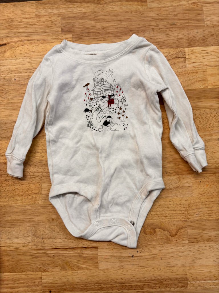 Carter’s 9 Month Christmas Scene Bodysuit - Nest and Sprout-Consignment