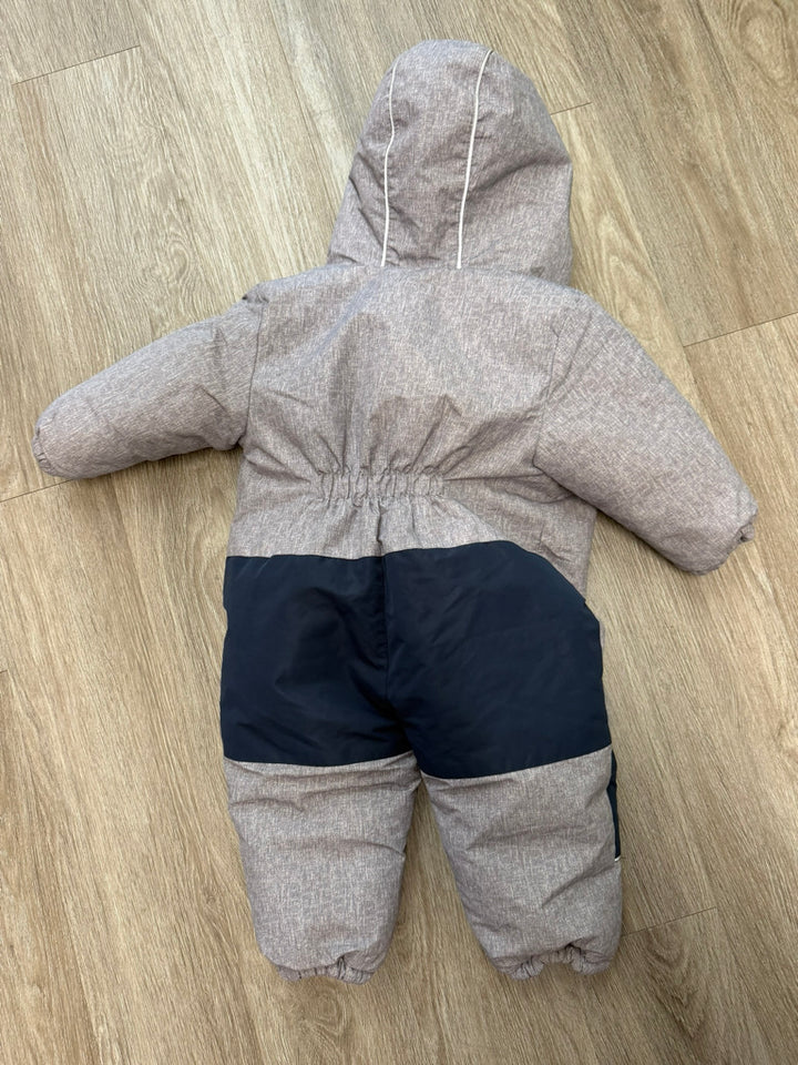 George Snowsuit – 12–18M | Grey Blue Lining