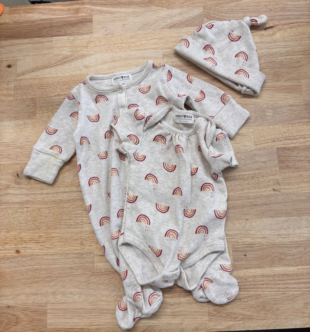 Rabbit + Bear 0-3M Set