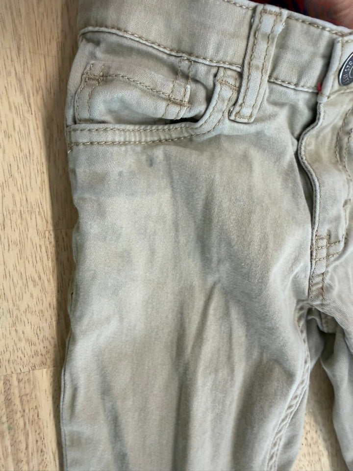 Levi's Light Brown Denim Pants – 5 | Red Elastic Inner Waist - Nest and Sprout-Consignment