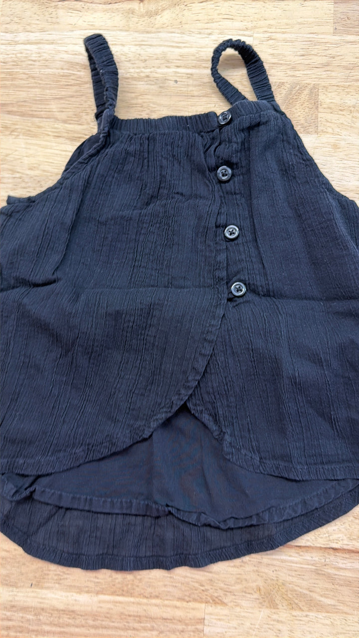 Old Navy Scallop Tulip Back Tank Top – 4T | Black