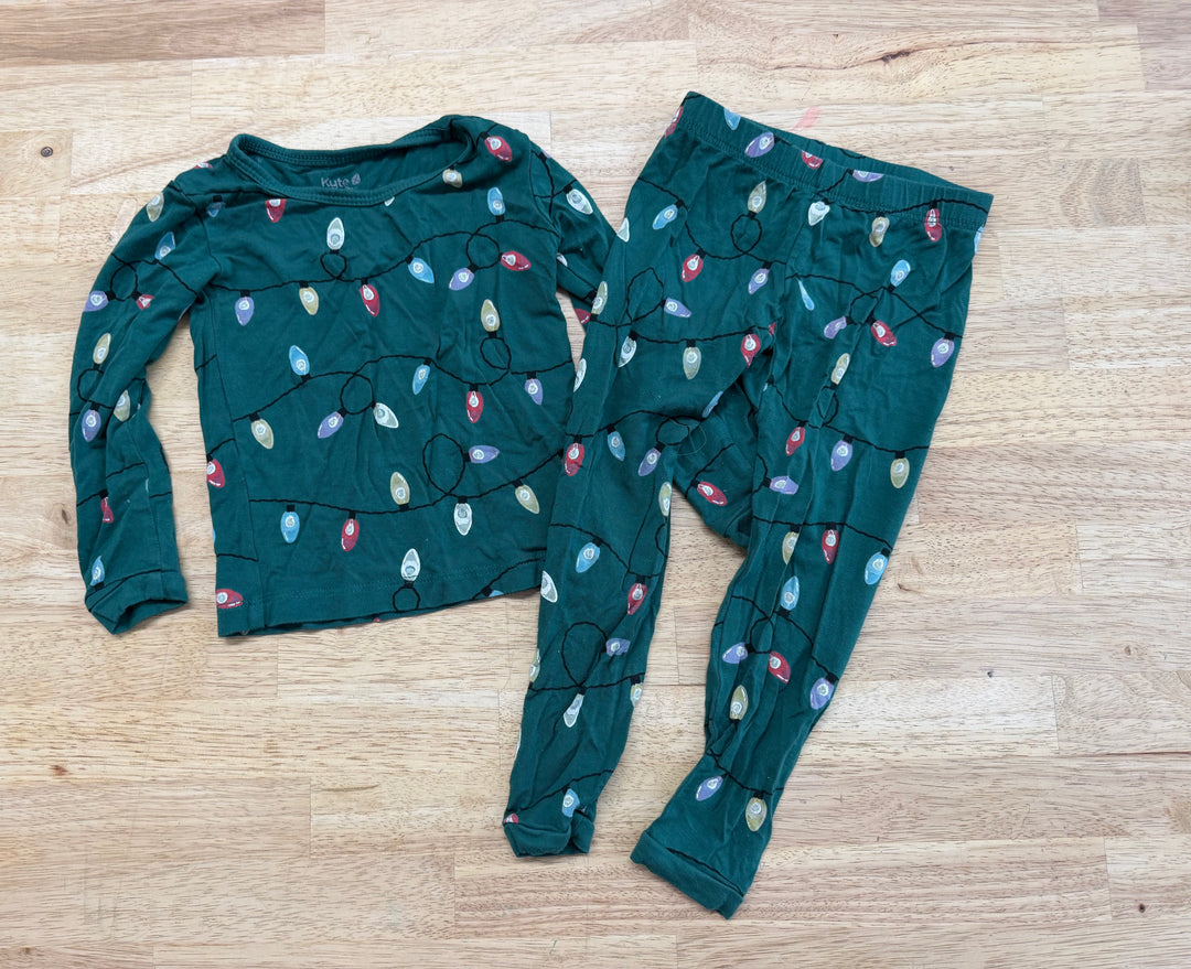 Kyte Baby Two-Piece Set – 18-24M | Green | Light Bulb Print