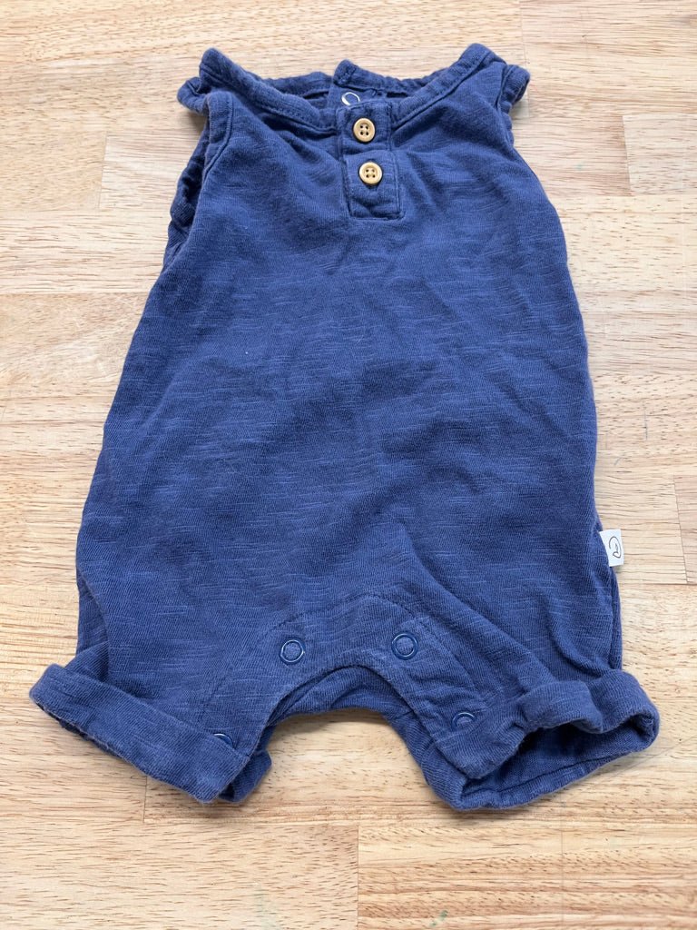 Little Planet by Carters NB Short Romper – Blue - Nest and Sprout - Consignment