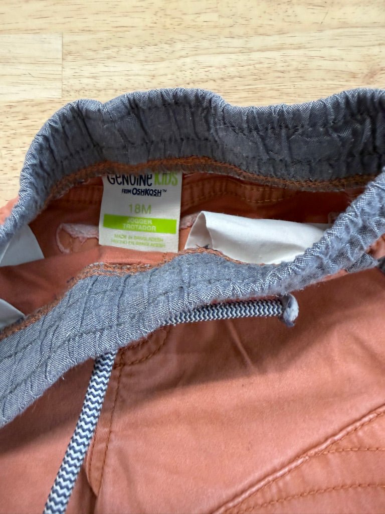 Genuine Kids by OshKosh Pants – 18M | Peach Elastic Drawstring - Nest and Sprout - Consignment