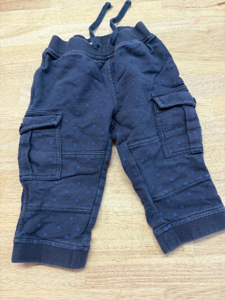 Tea Collection Blue Polka Dot Cargo Jogger – 12–18M | Play - Nest and Sprout-Consignment