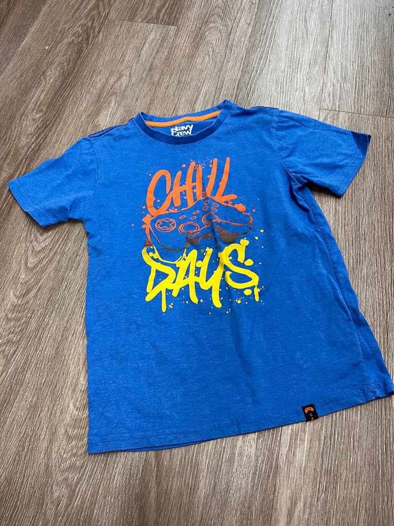 Navy Crew Skate Graphic T-Shirt – Size S