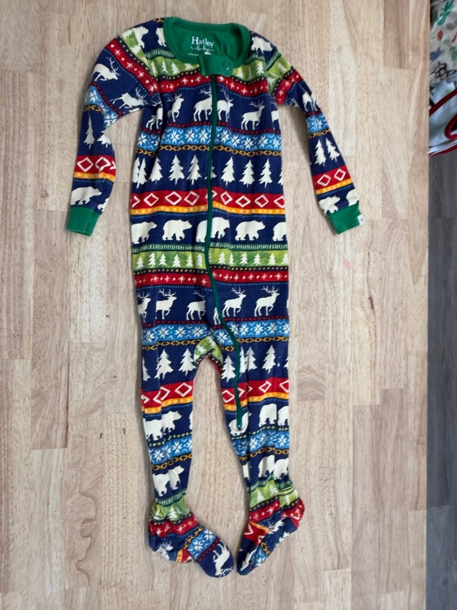 Hatley Blue Footed Zip Sleeper – 18–24M - Nest and Sprout-Consignment