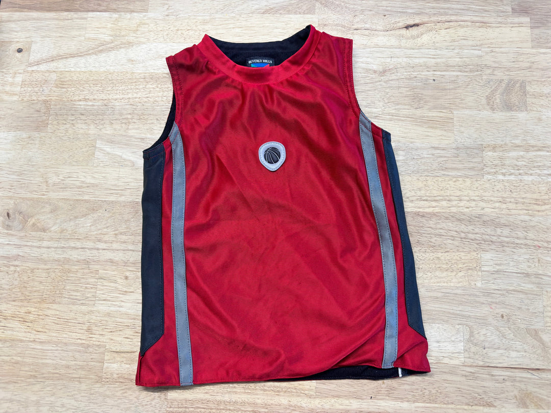 Beverly Hills Polo Club Red Double-Layer Top | Size 3/4