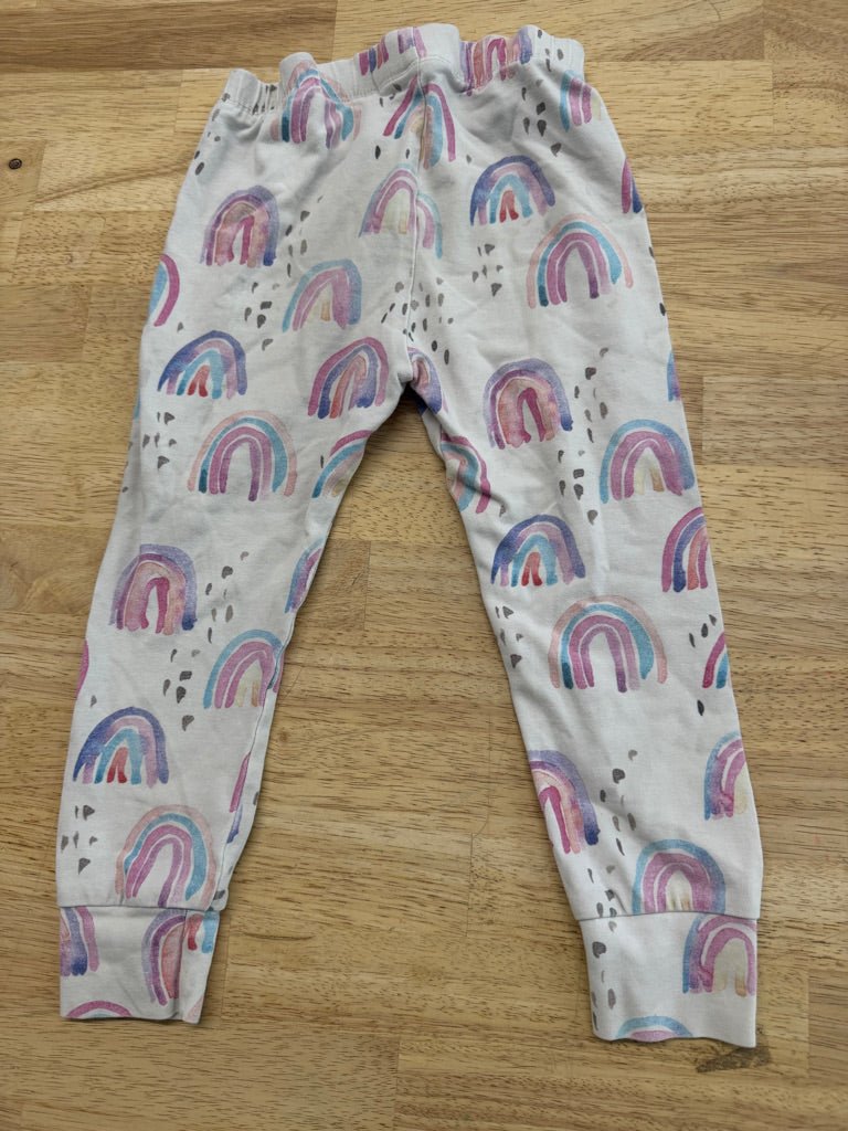 Bear + Roo Rainbow Pants – 2T | Play - Nest and Sprout-Consignment