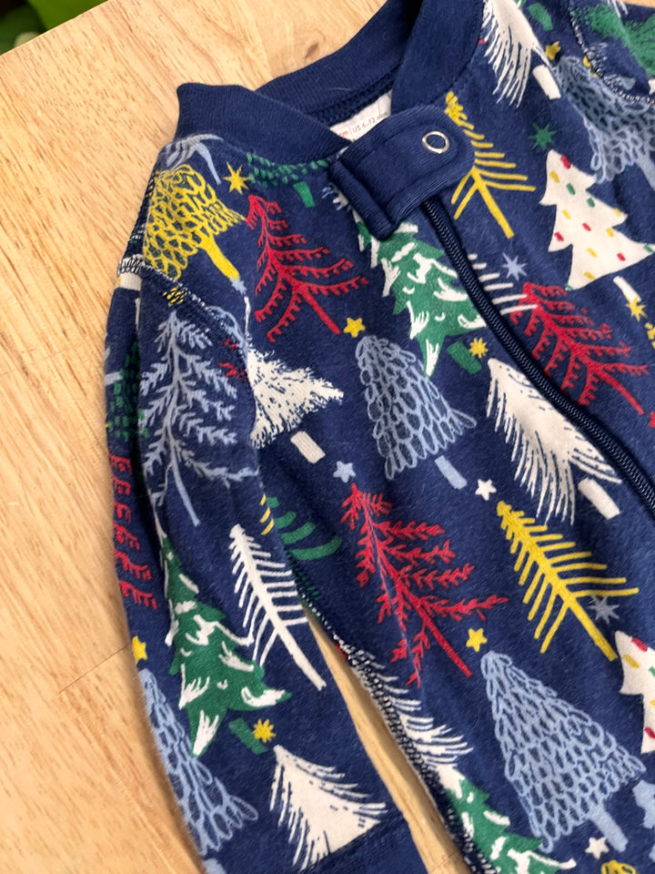 Hanna Andersson 6–12M Navy Christmas Tree Sleeper