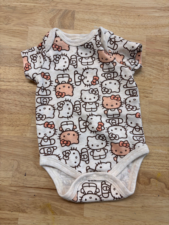 Hello Kitty 0-3M Bodysuit with All-Over Print
