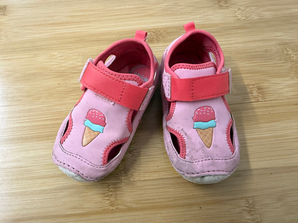 Stride Rite Soft Motion Water Sandal – 6W | Pink Ice Cream Velcro