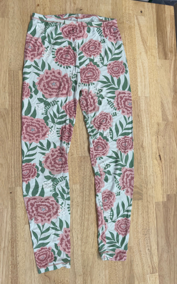Kickee Pants Floral Two-Piece PJ Set – 14 | Bamboo | Play