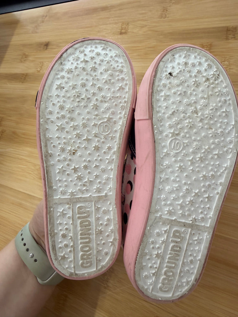 Ground Up Disney Minnie Mouse Sneakers – 10 | Pink & Black Velcro
