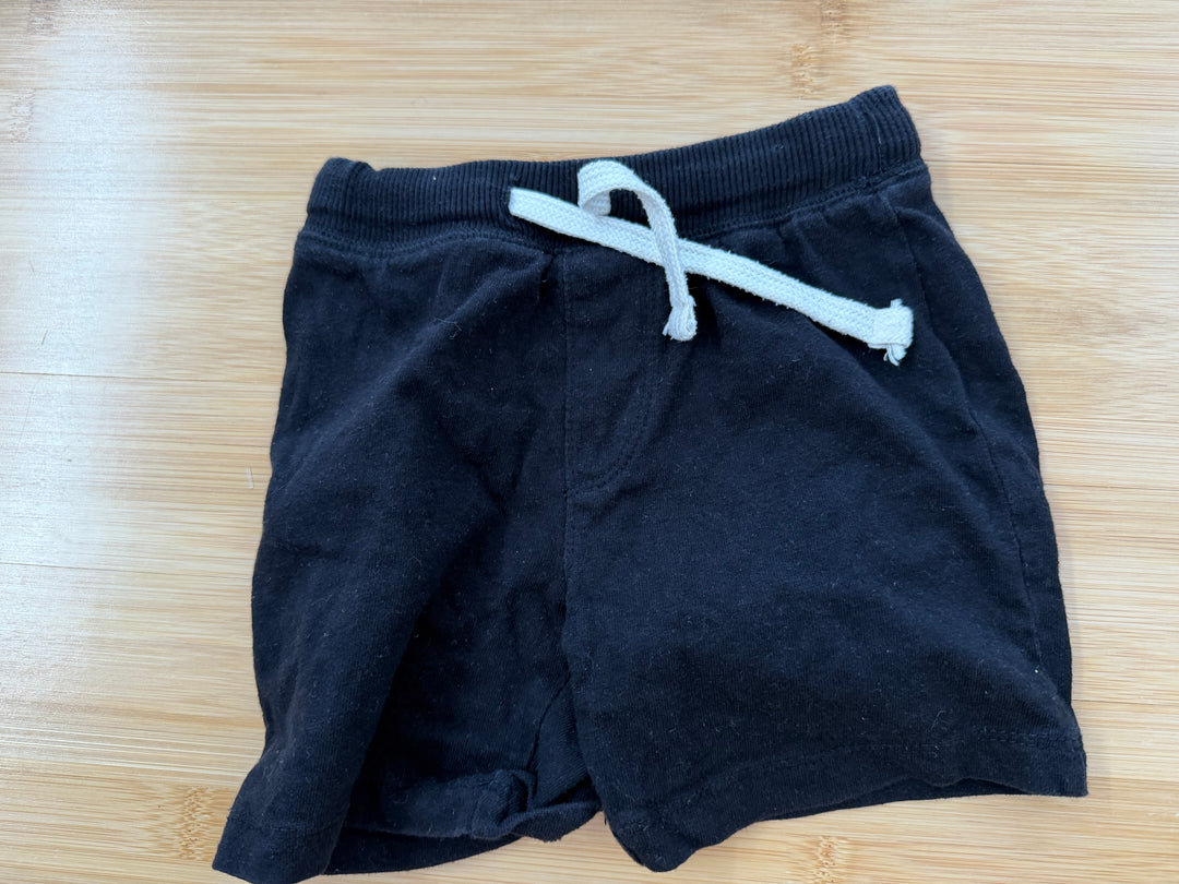 Old Navy Terry Cloth Shorts – 18–24M | Black Functional Drawstring