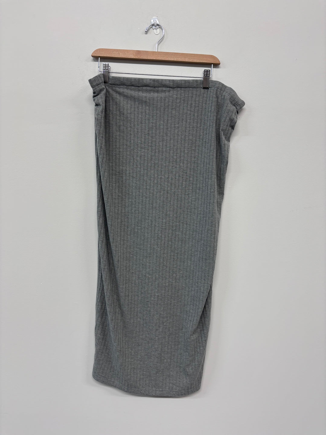 Shein Maternity Skirt, Ribbed Grey (XL)