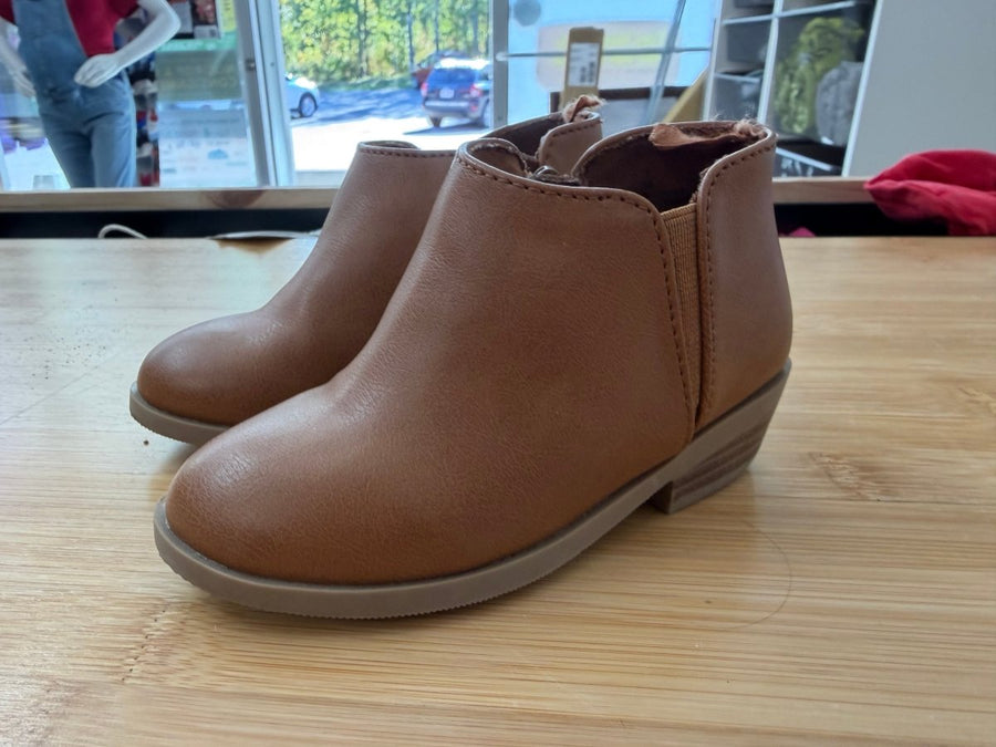 Old Navy Chestnut Ankle Bootie – 7 | Low Heel Excellent - Nest and Sprout-Consignment