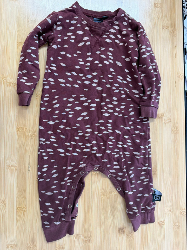 Wooly Doodles Romper – 18–24M | Burgundy Handmade in Canada | Play