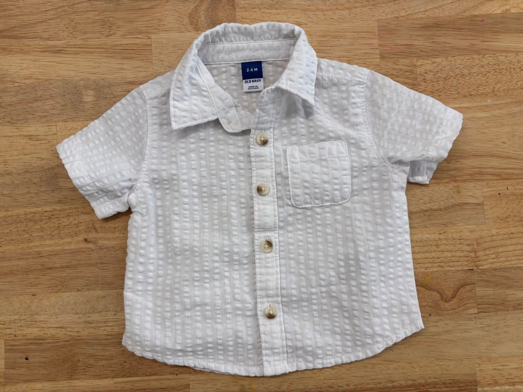 Old Navy 3 - 6M Button - Down Shirt - Nest and Sprout - Consignment