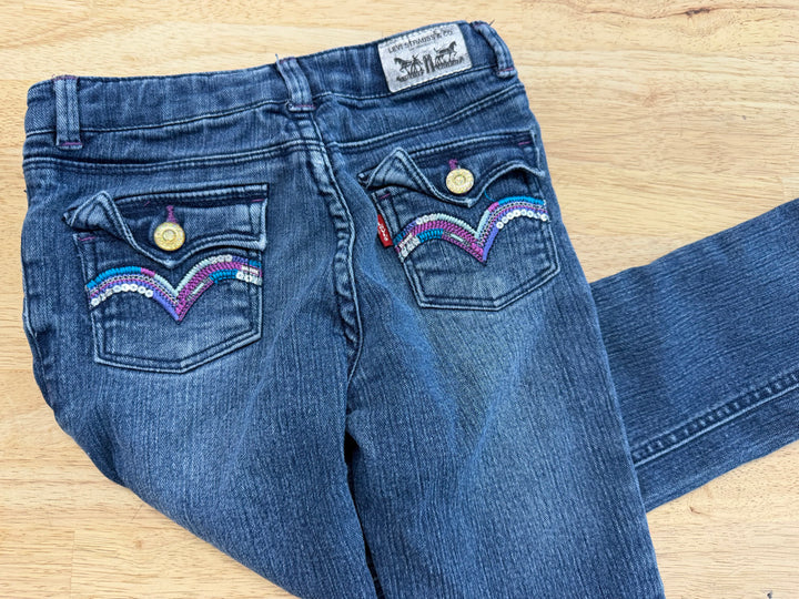 Levi's Slim Straight Jean – 6X | Purple Embellishment | Play