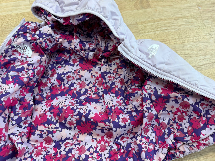 The North Face Reversible Puffer Jacket – 6-12 Months | Light Purple Floral