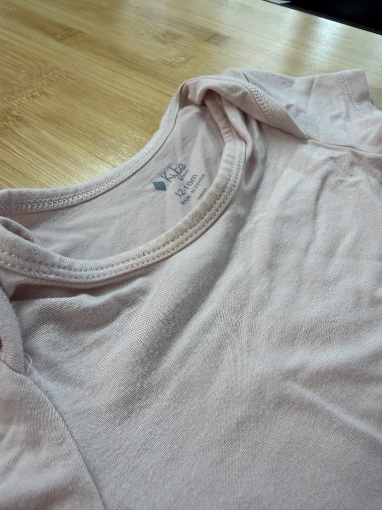 Kyte Baby Short Sleeve Bodysuit – 12–18M | Light Pink | Play - Nest and Sprout-Consignment
