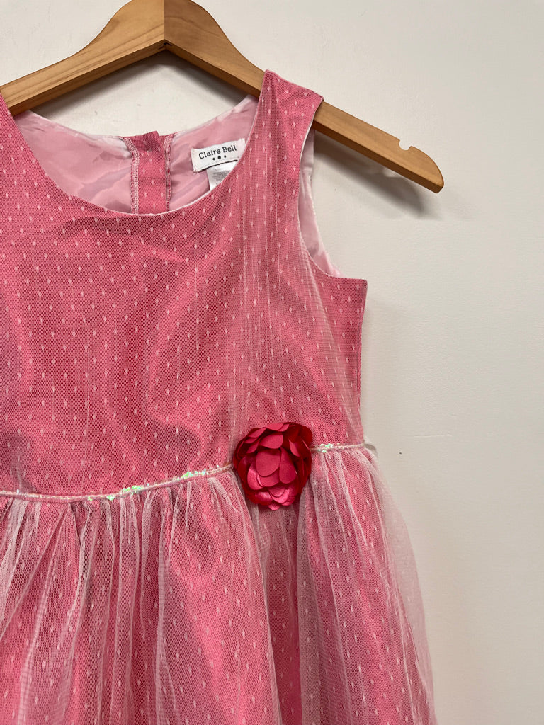 Claire Bell Size 10 – Pink Satin & Tulle Dress
