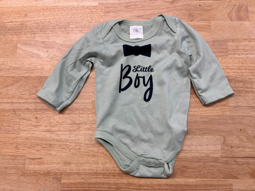Little Boy Blanks Bodysuit – Size 0–3M (Green)