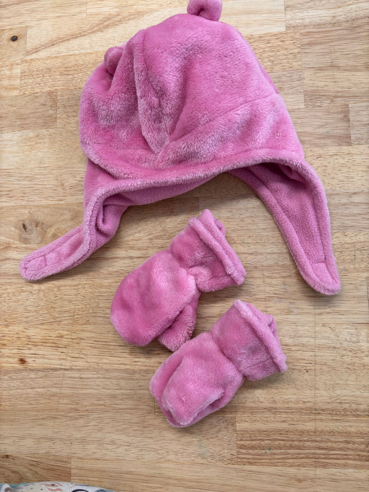 Kombi Infant Fleece Hat & Mittens Set