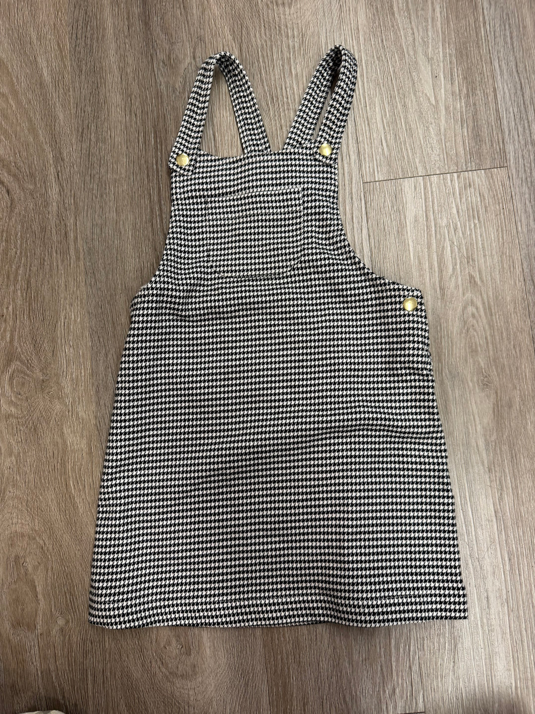 Max Studio Kids Herringbone Jumper Dress – 5 | Black & White