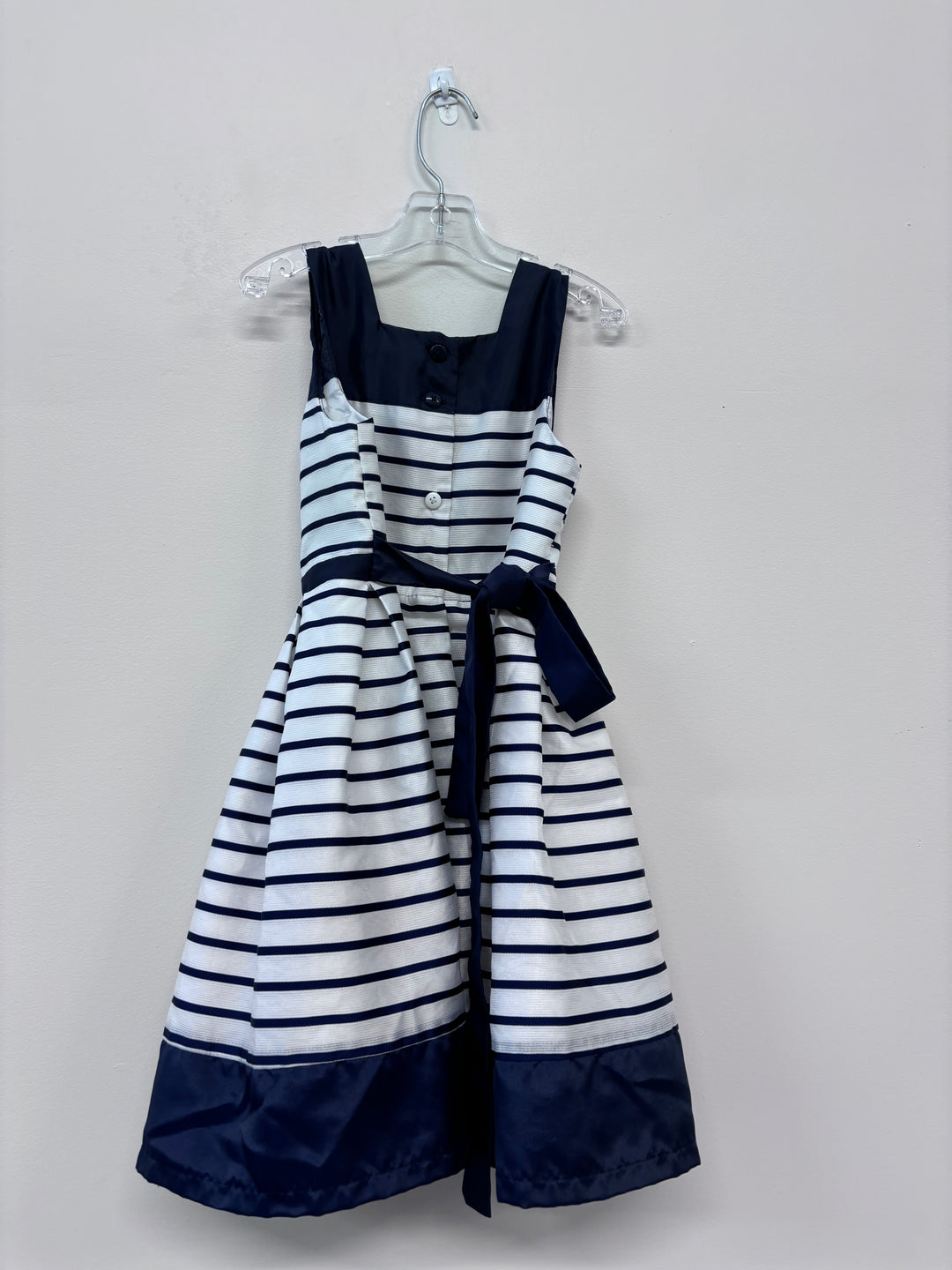 Jona Michelle 6 Dress Navy Stripes