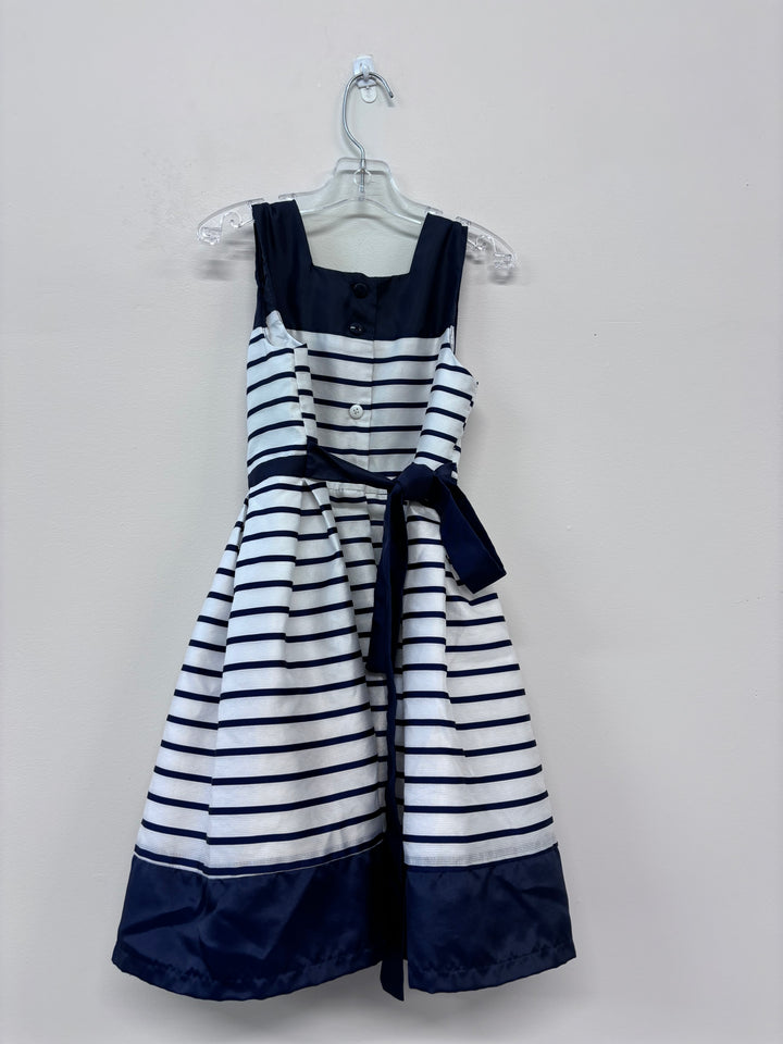 Jona Michelle 6 Dress Navy Stripes