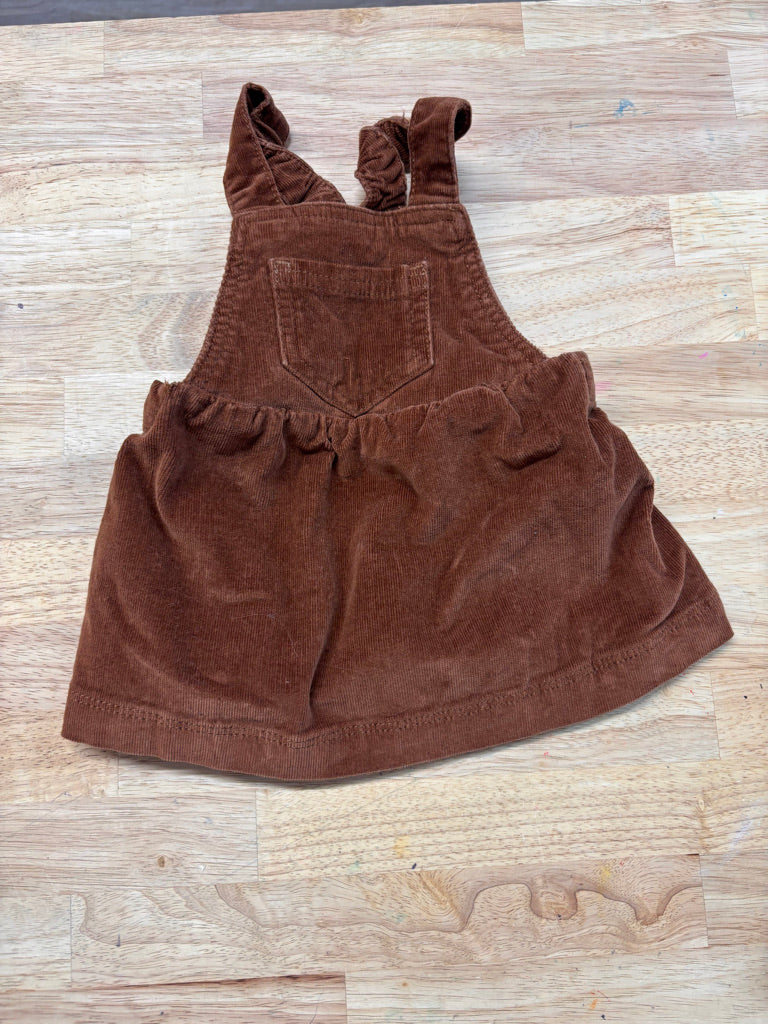 Joe Fresh Jumper Dress – Size 3-6M Brown Corduroy