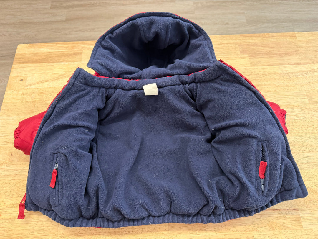 Gap Reversible Puffer Jacket – 6–12M | Red/Navy