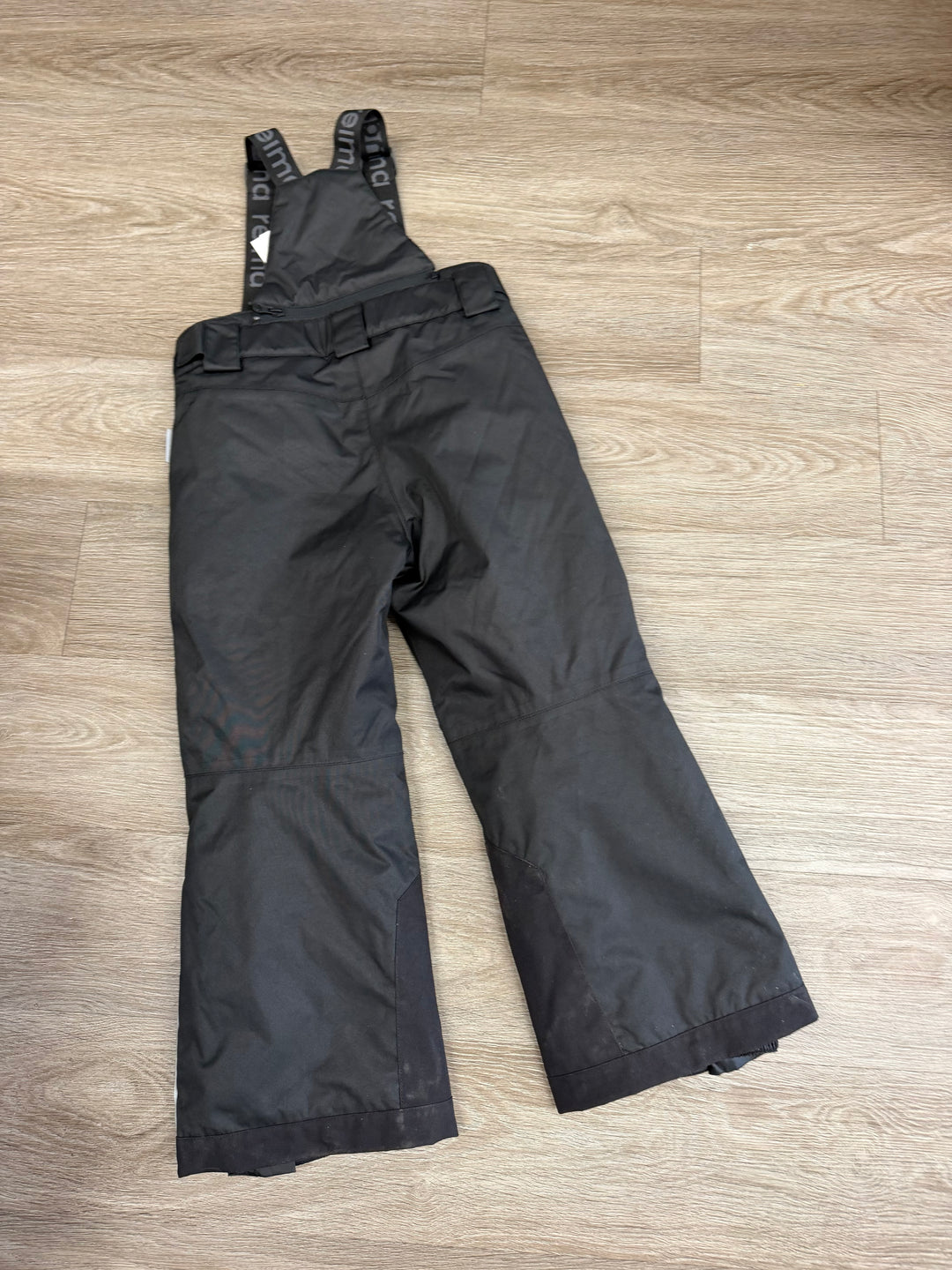 Reima Wingon Reimatec Snow Pants – 116 (6Y) | Black Adjustable Waist & Suspenders | Play