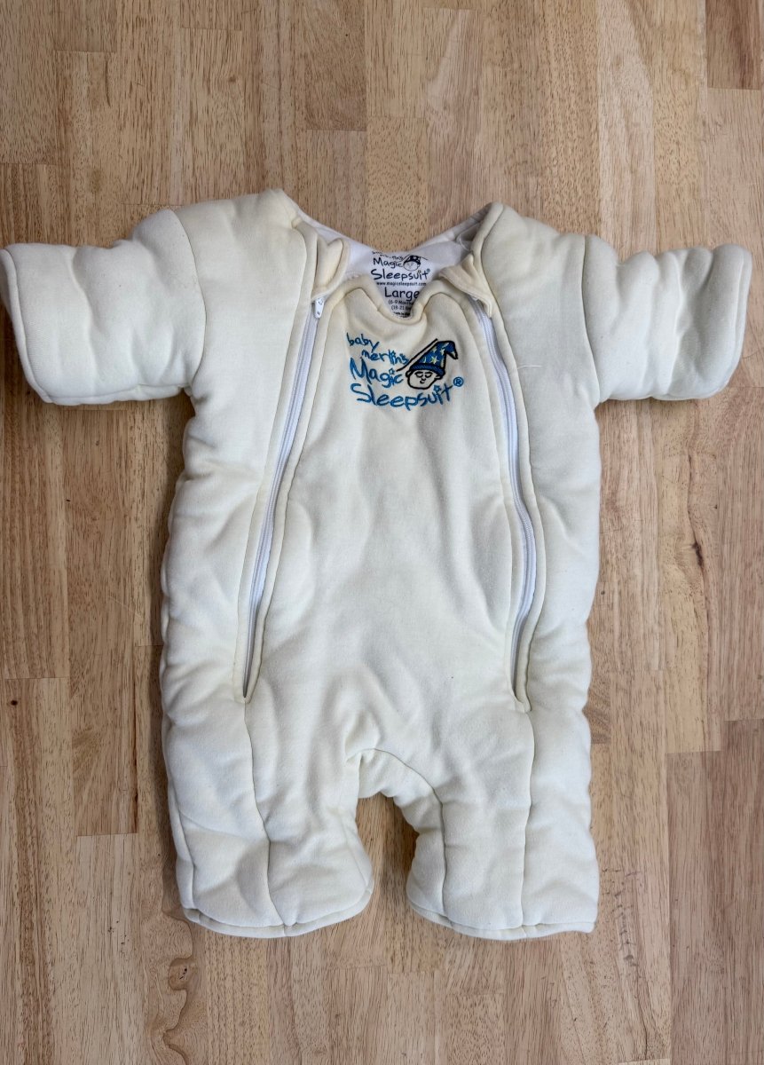 Baby Merlin's Magic Sleepsuit – 6–9M | Yellow stained - Nest and Sprout - Consignment