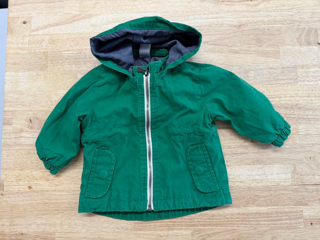 Zara Baby Zip - Up Jacket – 6–9M | Green - Nest and Sprout - Consignment