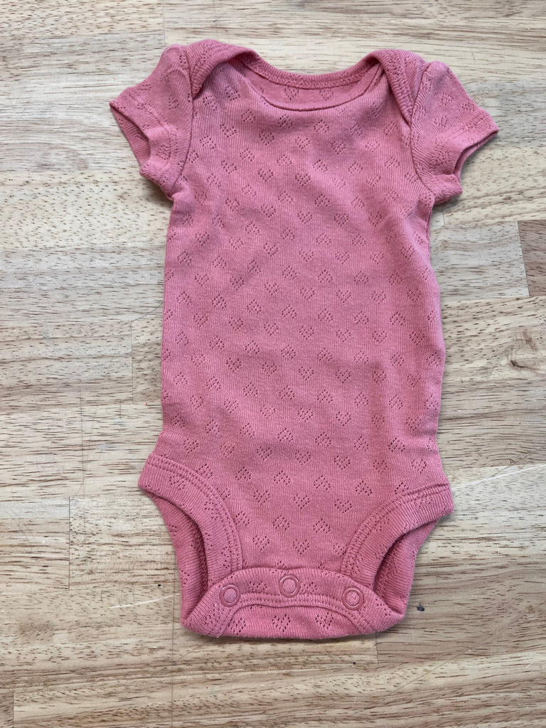 Carter’s Preemie Dusty Rose Short Sleeve Bodysuit