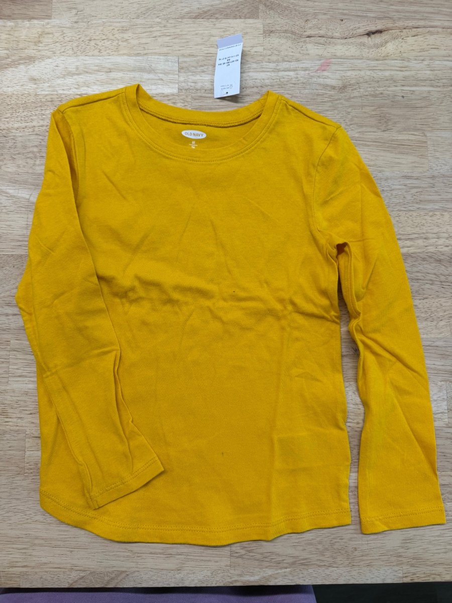 Old Navy Golden Yellow Long Sleeve Shirt – 5 | Girls Fit | NWT - Nest and Sprout-Consignment