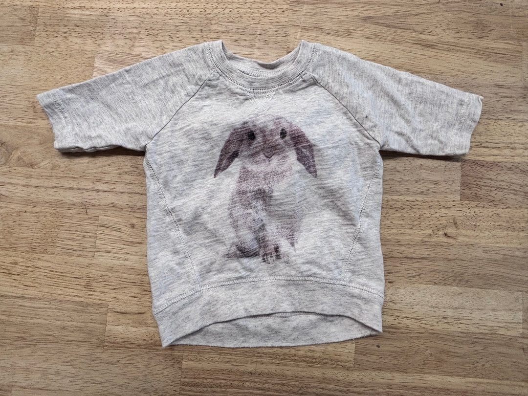 OshKosh Oatmeal Bunny Tee 6M