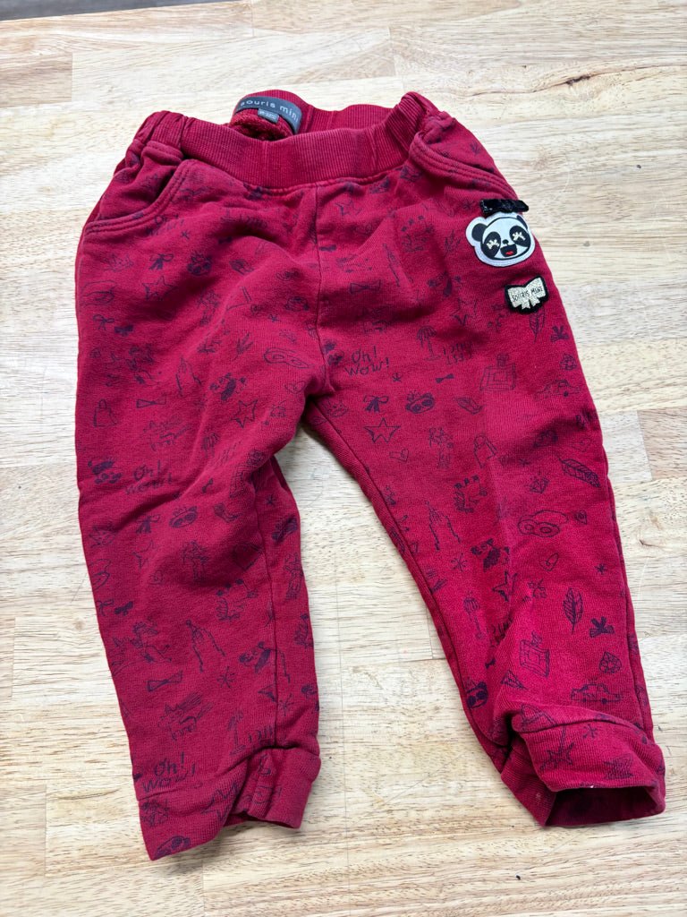 Souris Mini Panda Joggers – 18 - 24M - Nest and Sprout - Consignment