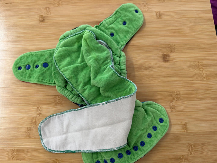 Ella Bella Bum Fitted Cloth Diaper – One Size | Fleece Exterior Double Boost | Play