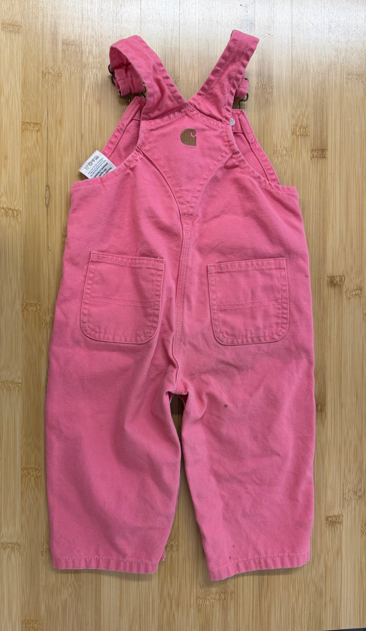 Carhartt Pink Denim Overalls – 12M | 100% Cotton | Play