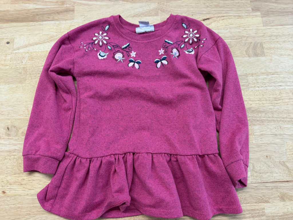 Rococoa Floral Embroidered Peplum Long Sleeve – 6