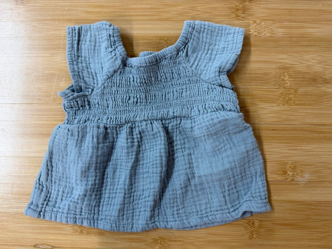 Little Planet by Carter's Top – 3 Months | Blue Muslin - Nest and Sprout-Consignment