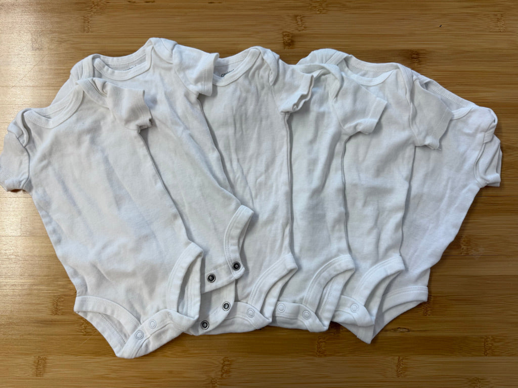 Carter's Bodysuit Set of 7 – nb e | White Short Sleeve