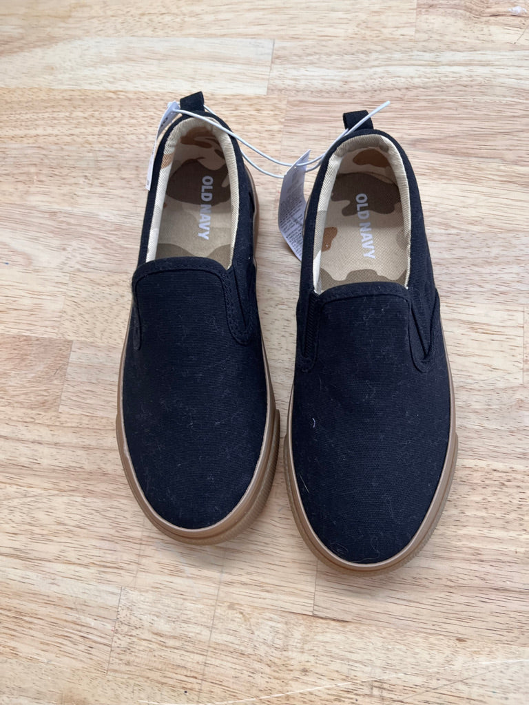Old Navy Size 13 Black Canvas Sneakers (NWT)
