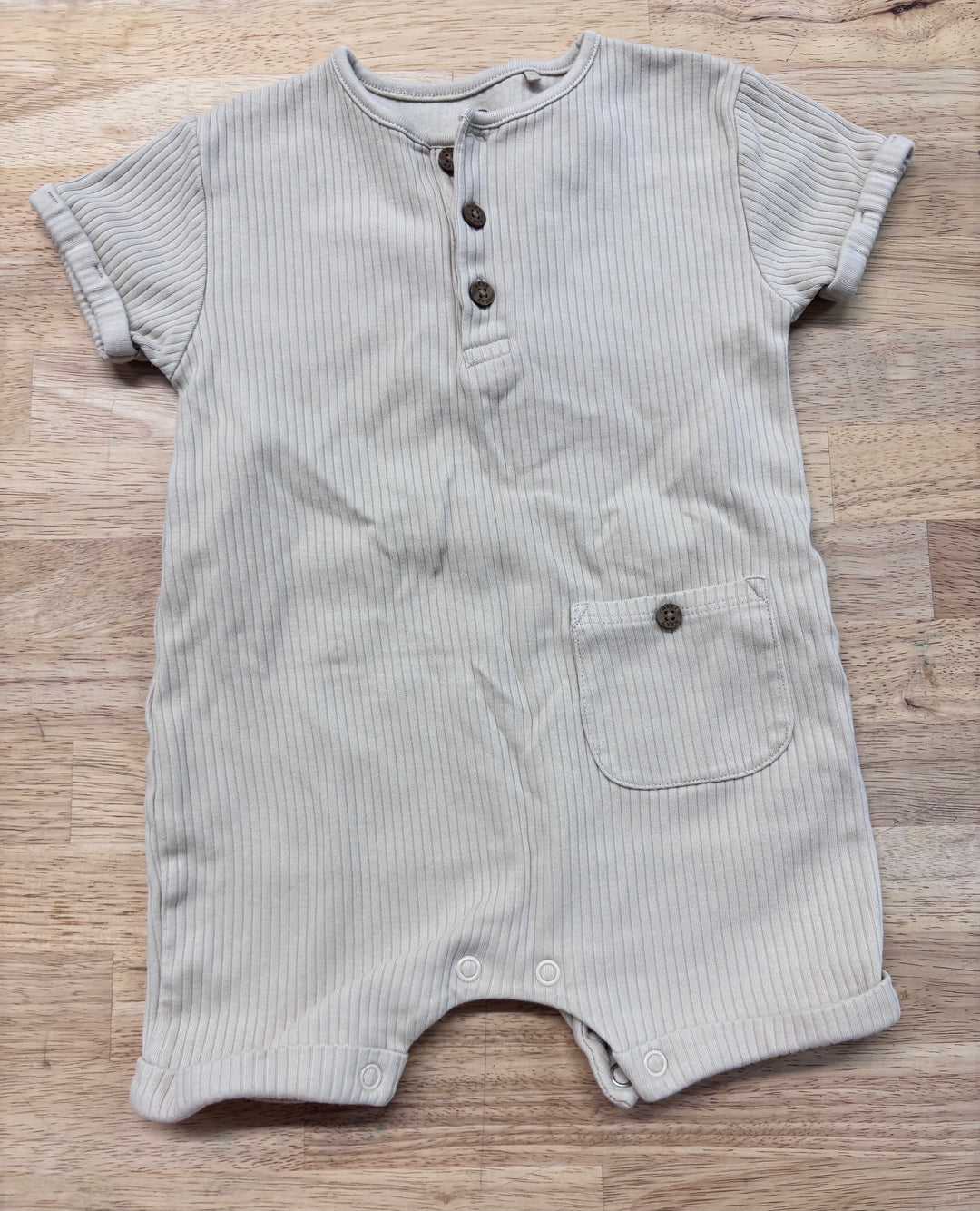 Next Baby Ribbed Short Romper – 9–12M